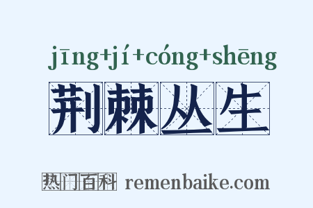 荆棘丛生是什么意思的图片